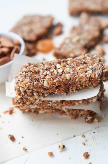 Image of No Bake Apricot & Almond Energy Bars, Stacked
