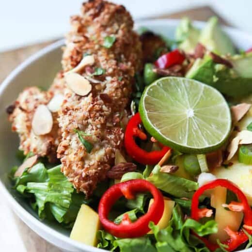 Tropical Coconut Chicken Salad with Honey Dijon Dressing - web-7