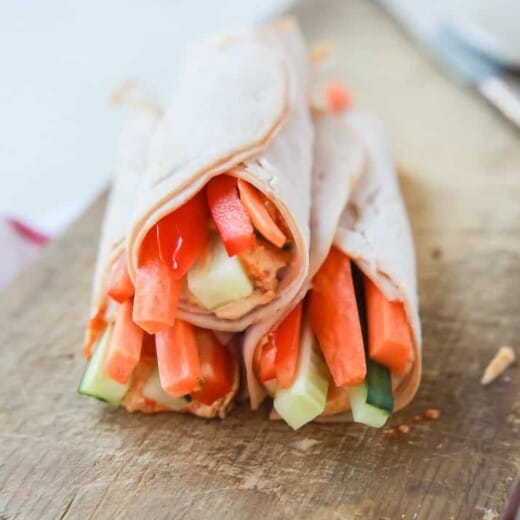 Gluten Free Veggie Turkey Rollups {High Protein} - web-3