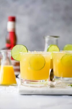 a photo of a glass filled with the ultimate classic margarita recipe