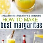 pinterest billede til hvordan man laver den ultimative margarita opskrift