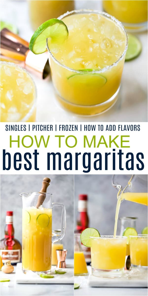 pinterest-billede til, hvordan man laver den ultimative margarita-opskrift