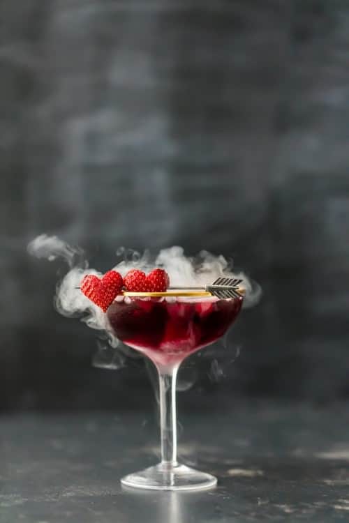 A roundup of 17 easy tasty recipes to help create a romantic Valentine's Day Date - everything from fun cocktails, decadent desserts, and savory main dishes! | joyfulhealthyeats.com 
