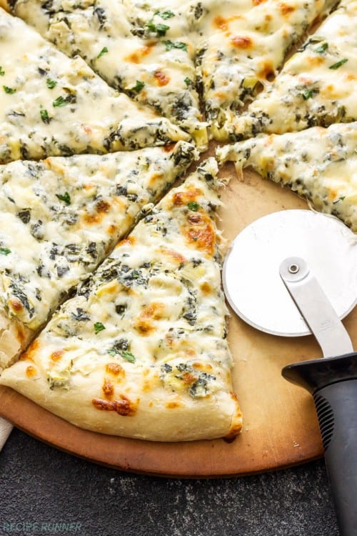 Spinach and Artichoke Dip Pizza