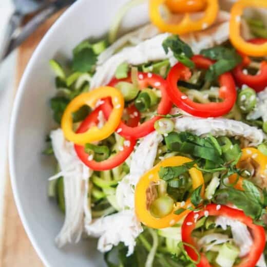 Thai Chicken Zucchini Noodle Salad with Sesame Vinaigrette - web-5