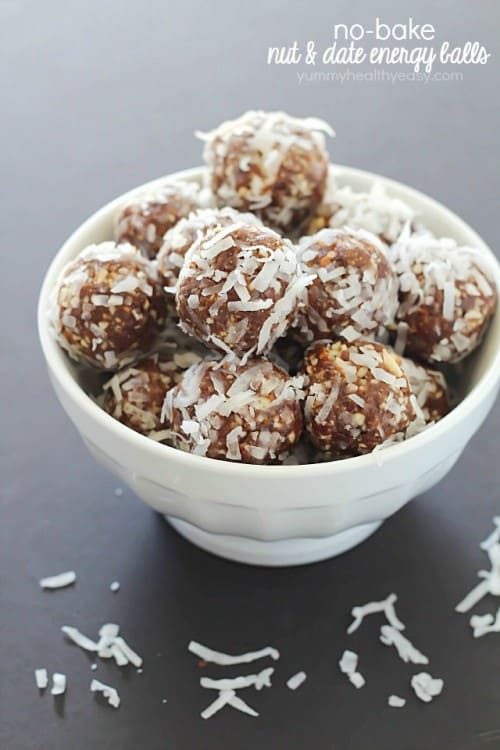 no-bake nut & date energy balls