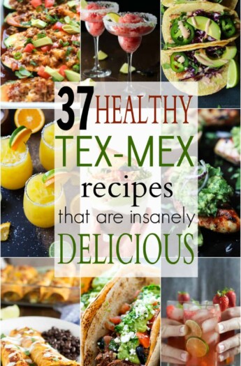 37 Easy Healthy Tex-Mex Recipes that will ensure you have the best "fiesta" on the block! These recipes will blow your mind AND your taste buds. Bring on the Mexican Food! Ole! | joyfulhealthyeats.com