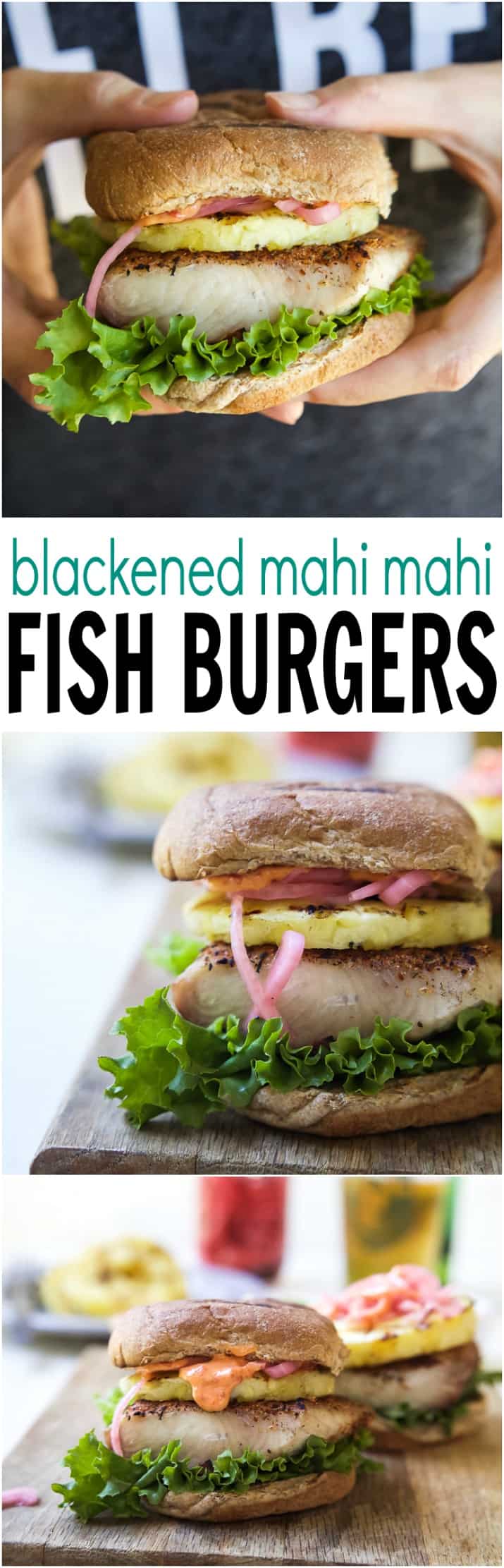 Title Image for Blackened Mahi Mahi Fish Burgers