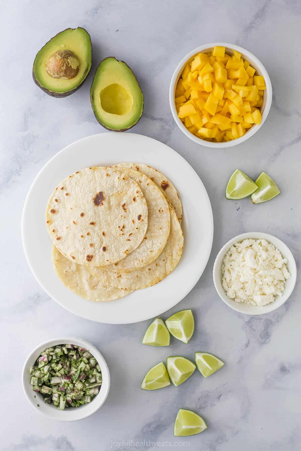 Ingredients for street tacos.