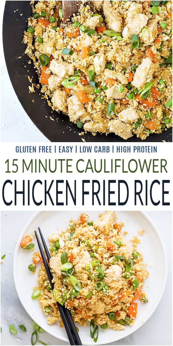 15 Minute Cauliflower Chicken Fried Rice | Chicken Fried Rice Recipe