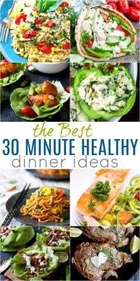 Eight Different Dinners Made in 30 Minutes or Less