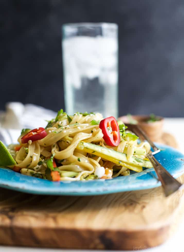 Asian Noodle Salad with Spicy Sesame Dressing  Easy 