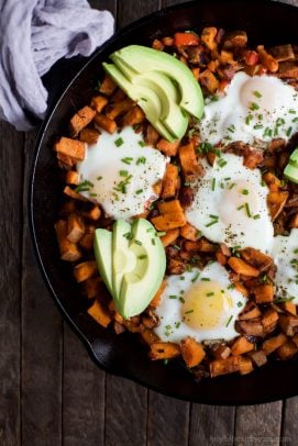 Smoky Bacon Sweet Potato Hash & Eggs - web-4