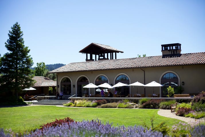 tasting room at st francis winery in sonoma california