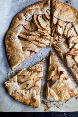 This Rustic Cardamom Apple Galette topped with a Maple Mascarpone is the thing pie dreams are made of. It's easy to make, mind blowing in flavor, and Gluten Free .. you'll fall in love! | joyfulhealthyeats.com
