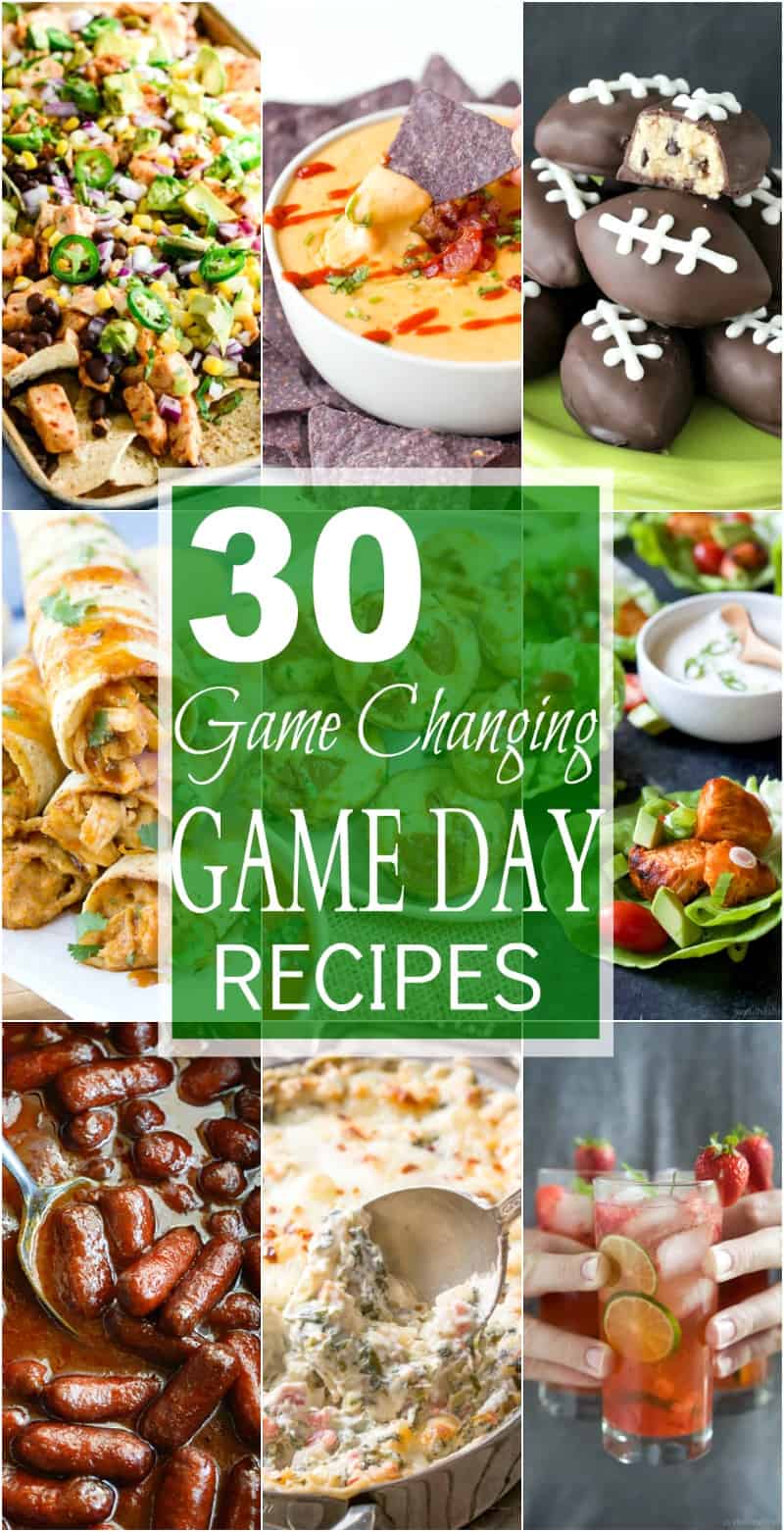 8 examples of recipes from the 30 Game Changing Game Day Recipes collection