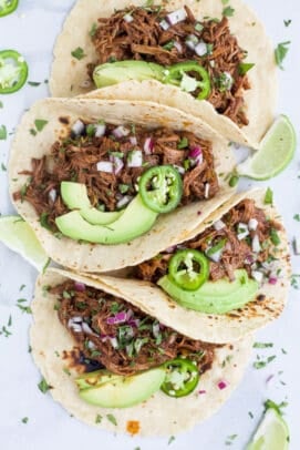 Image of Slow Cooker Barbacoa Short Rib Tacos