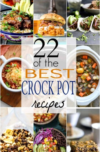 22 of the BEST Crock Pot Recipes on the web! Everything from comforting Soups, to savory Sandwiches, to healthy Quinoa Bowls, and sweet desserts - basically covering dinner recipes till the end of the year! | joyfulhealthyeats.com