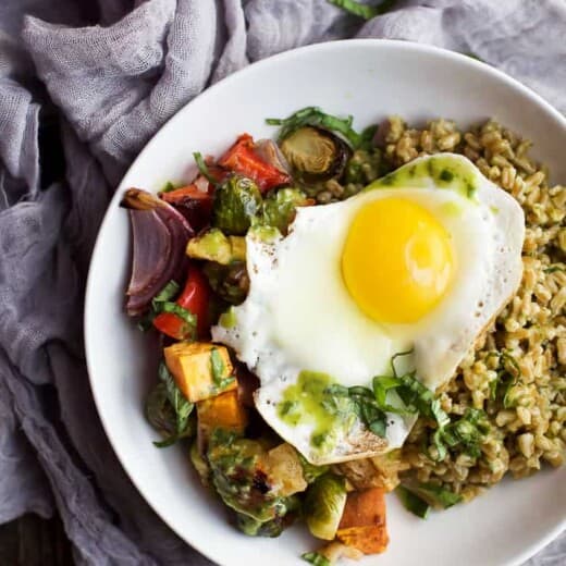 Harvest Roasted Vegetable Grain Bowl | Easy Healthy Recipes