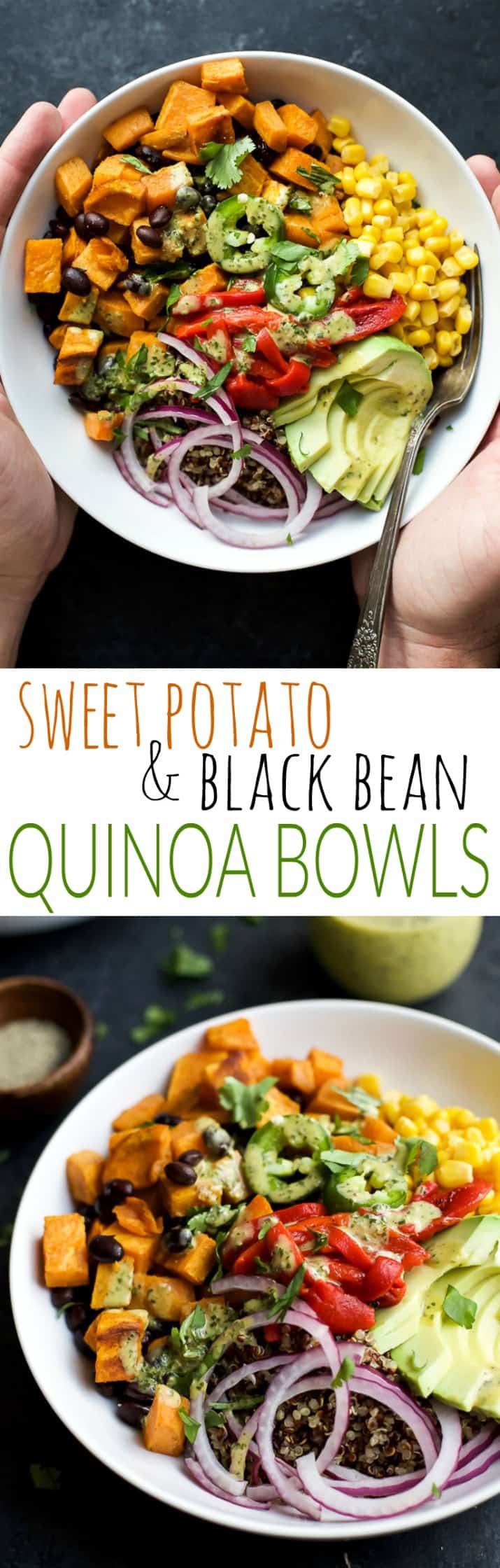 Easy Sweet Potato Black Bean Quinoa Bowl With Crema Quinoa Bowls Easy Sweet Potato Black Bean Quinoa Bowl With Crema Quinoa Bowls