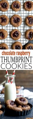 Holiday Baking Idea: Chocolate Raspberry Thumbprint Cookies