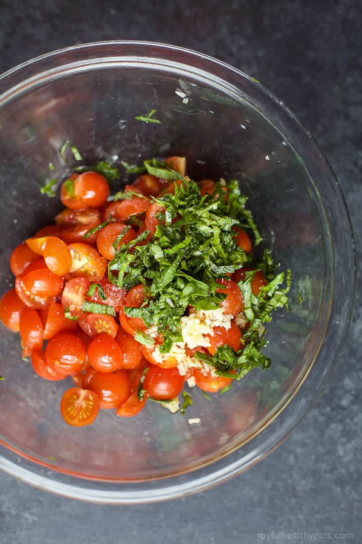 Image of Tomato Bruschetta Ingredients