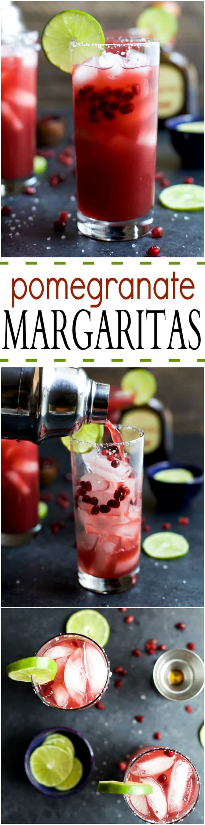 POMEGRANATE MARGARITAS an easy cocktail recipe you can rock all year round! Made with fresh ingredients. Cheers to the BEST Margarita Recipe ever!