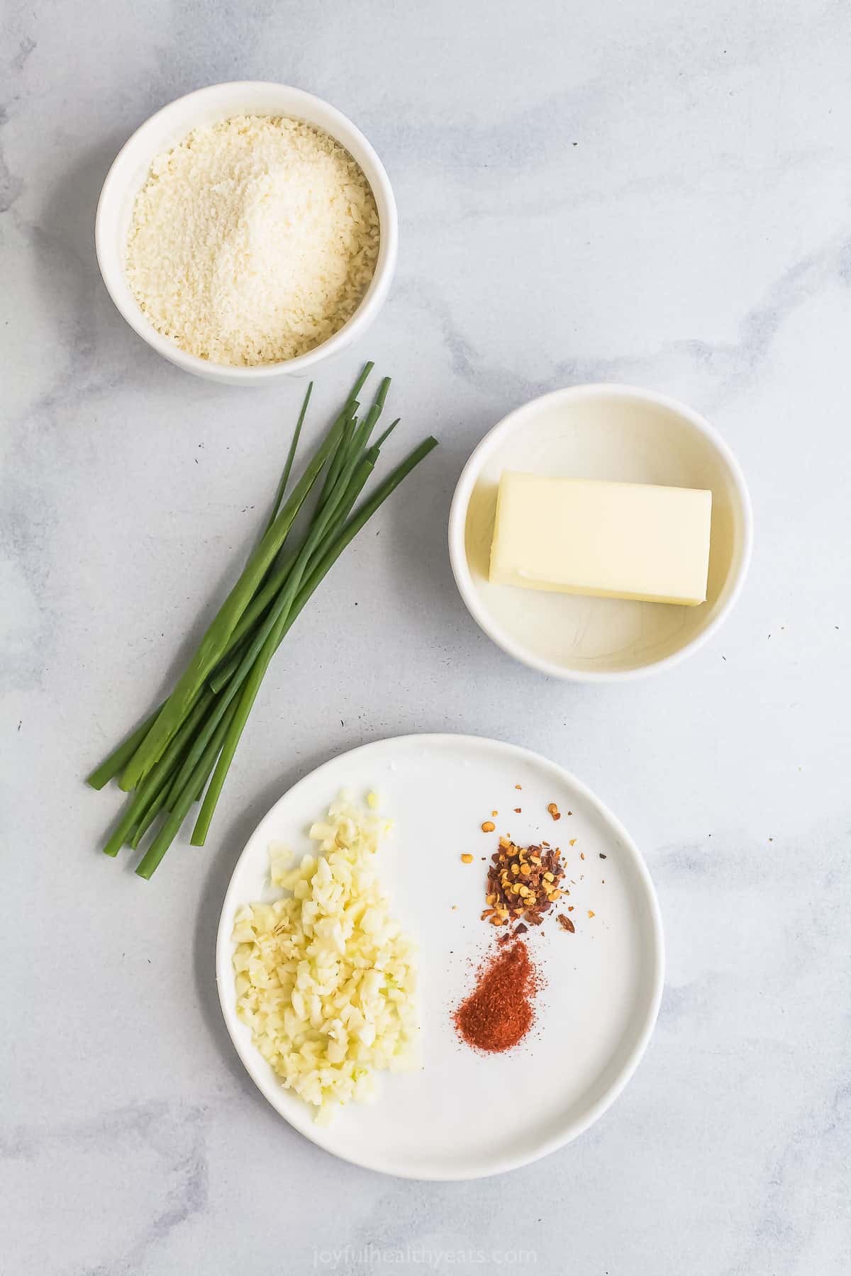 Ingredients for parmesan chicken thighs. 