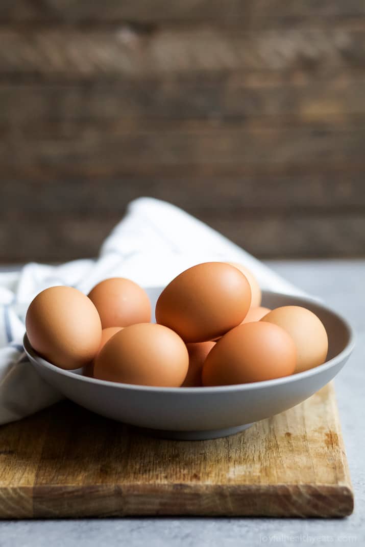 A bowl of whole eggs