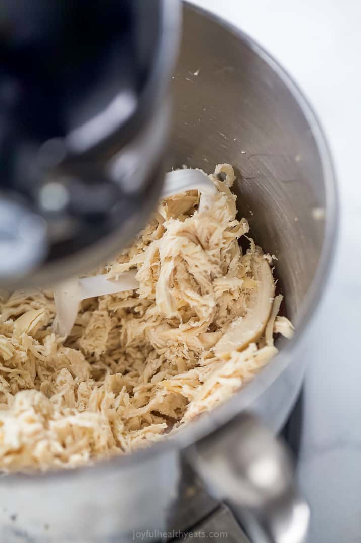 how to shred chicken in a stand mixer