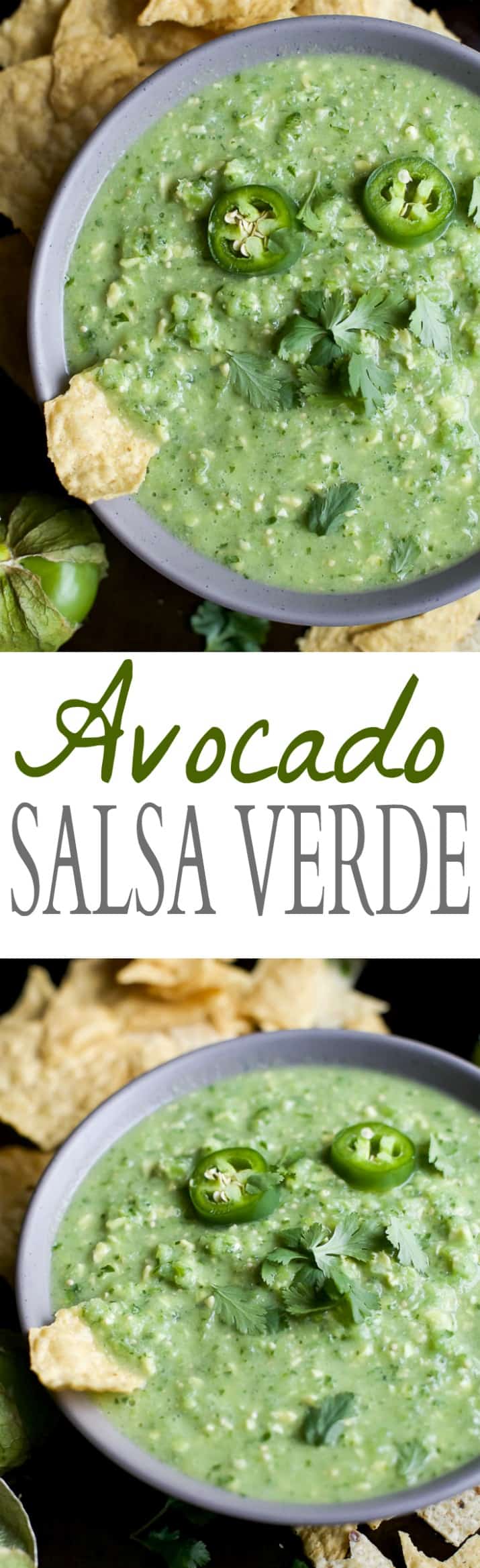 Pinterest image for Avocado Salsa Verde