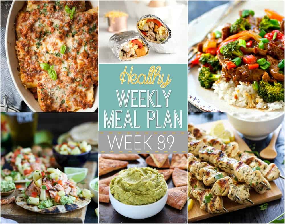 Make your life easier AND healthier with this family friendly Healthy Meal Plan! It has a weeks worth of healthy recipes that you & the kids will love! Recipes for breakfast, lunch, and dinner with a few snacks and desserts snuck in! 