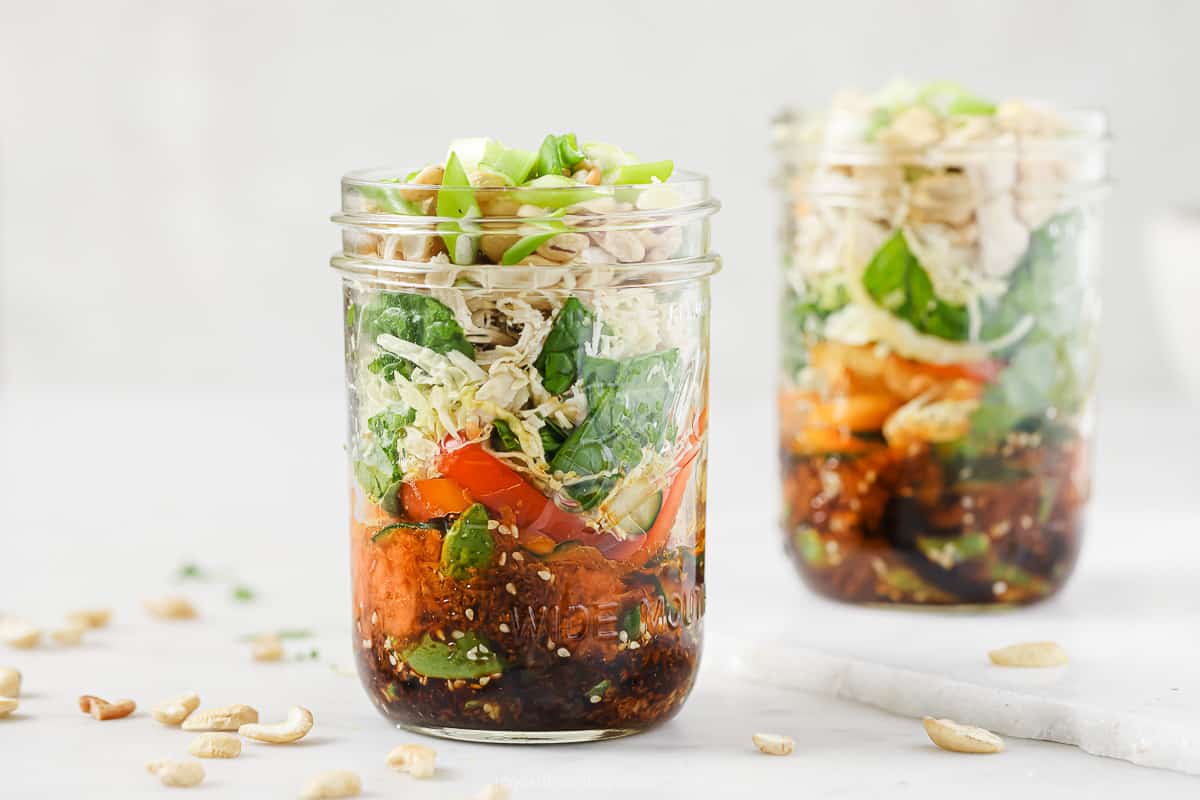 Asian Chicken Mason Jar Salad Recipe