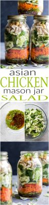 Asian Chicken Mason Jar Salad Recipe | Rotisserie Chicken Lunch Idea