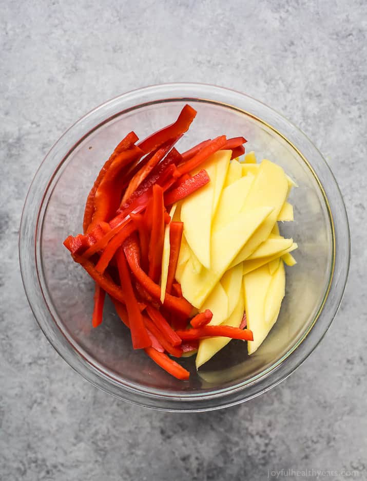 Image of Mangos and Red Peppers