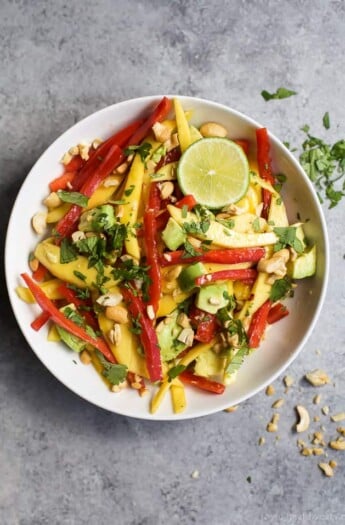 Image of a Bowl of Thai Mango Avocado Salad