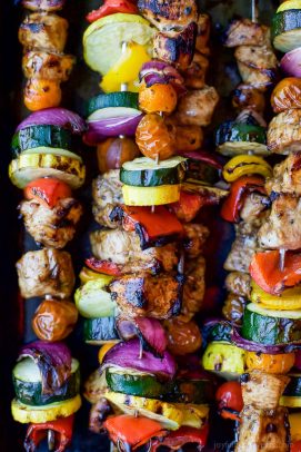 Image of Grilled Balsamic Chicken Kebabs