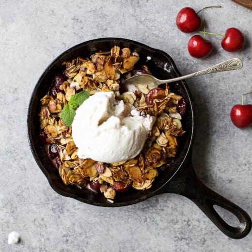 Fresh Cherry Crisp Recipe -web-7