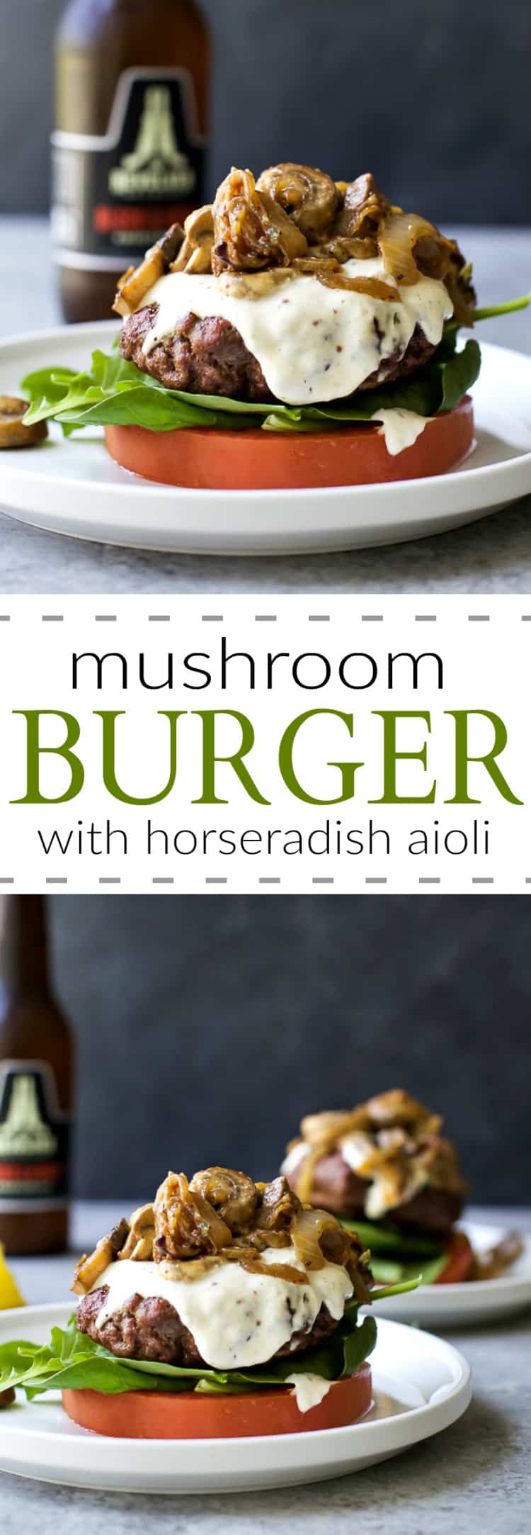 Title Image for Mushroom Burgers with Horseradish Aioli