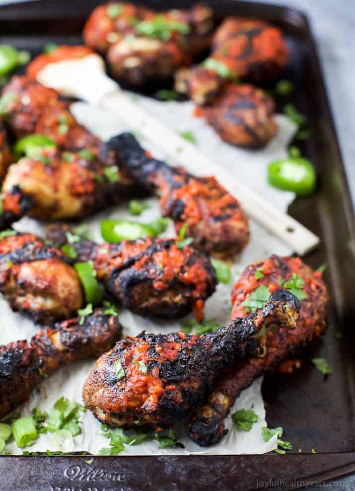 Moroccan Harissa Grilled Chicken Legs the perfect grilling recipe to wow the crowd this summer! | gluten free recipes