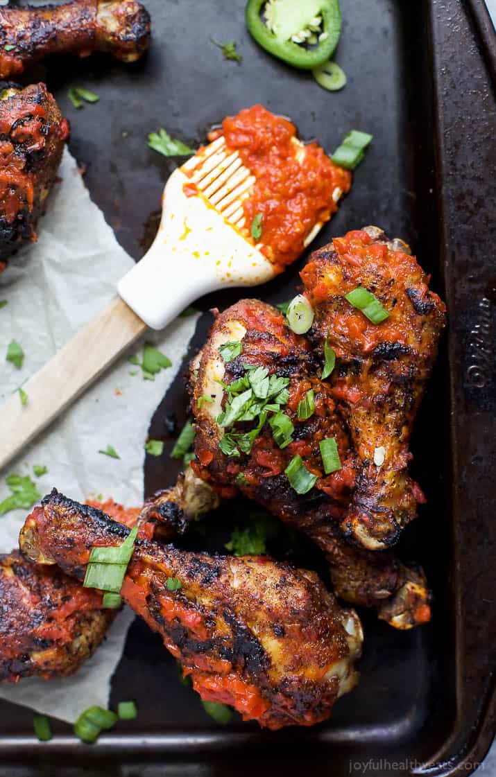 Moroccan Harissa Grilled Chicken Legs the perfect grilling recipe to wow the crowd this summer! | gluten free recipes