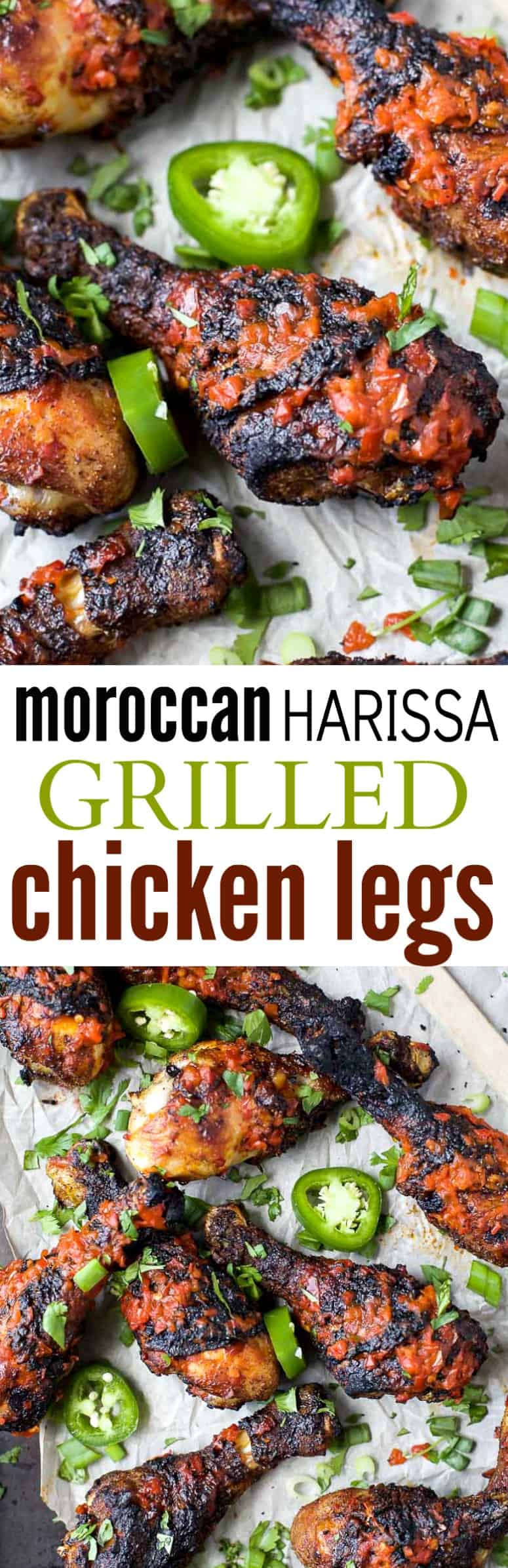 Moroccan Harissa Grilled Chicken Legs the perfect grilling recipe to wow the crowd this summer! | gluten free recipes