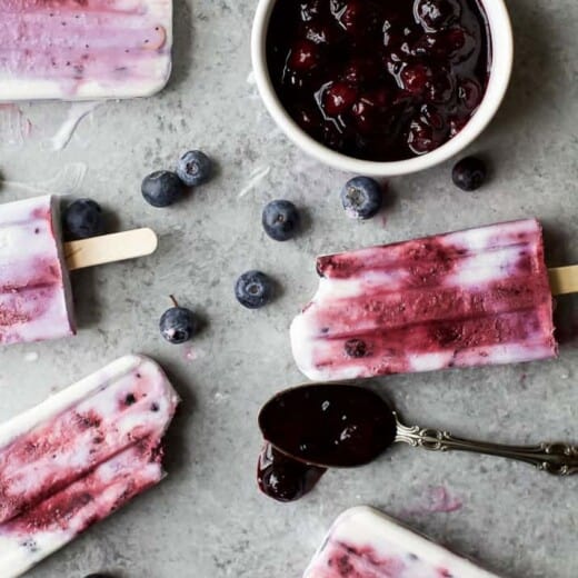 Your summer just got tastier with this creamy dreamy Paleo Blueberry Coconut Popsicles. Made from all fresh ingredients, no dairy, no refined sugar and 100% yum!