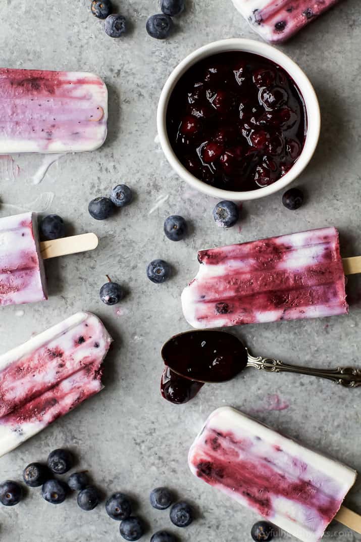 Your summer just got tastier with this creamy dreamy Paleo Blueberry Coconut Popsicles. Made from all fresh ingredients, no dairy, no refined sugar and 100% yum!