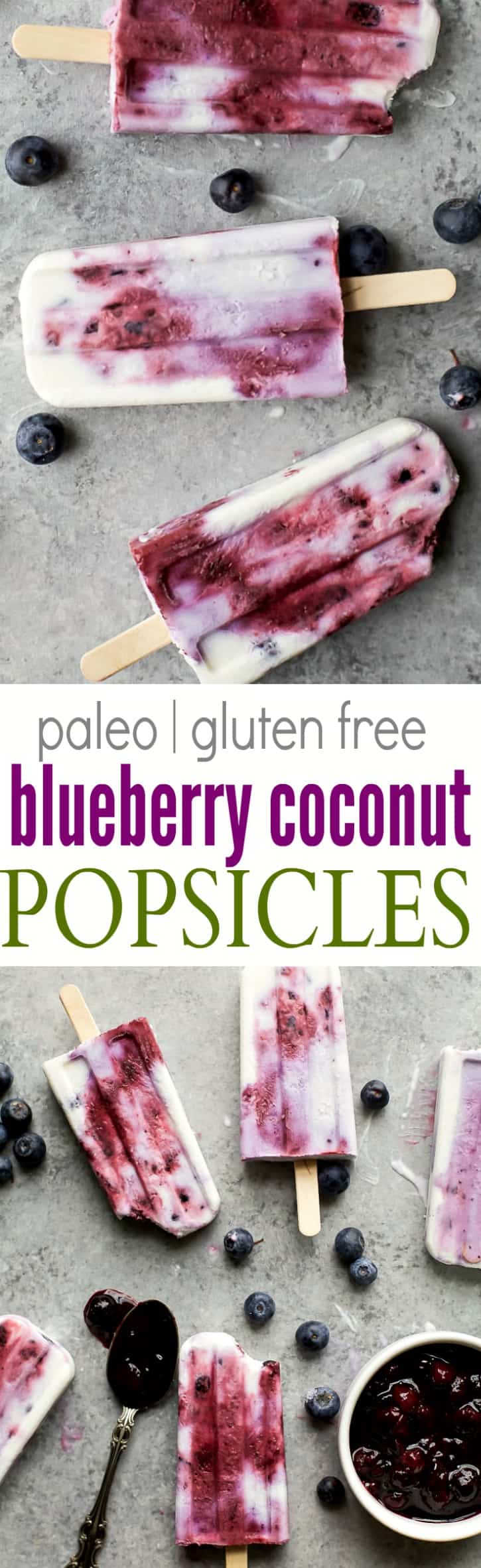 Your summer just got tastier with this creamy dreamy Paleo Blueberry Coconut Popsicles. Made from all fresh ingredients, no dairy, no refined sugar and 100% yum!