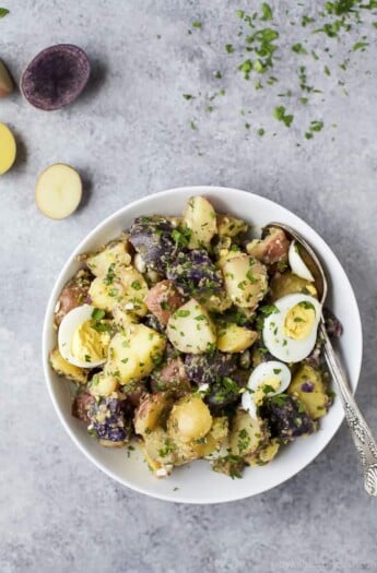 Image of a Patriotic Potato Salad