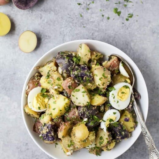 Image of a Patriotic Potato Salad