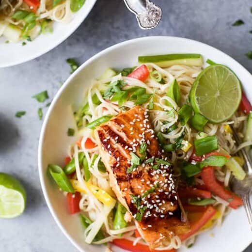 Teriyaki Salmon with Asian Noodle Salad - web-4