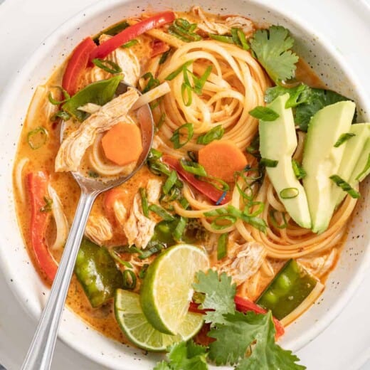 Quick Rice Noodle Soup