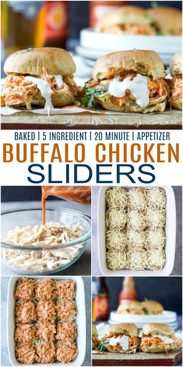 Baked Buffalo Chicken Sliders appetizer